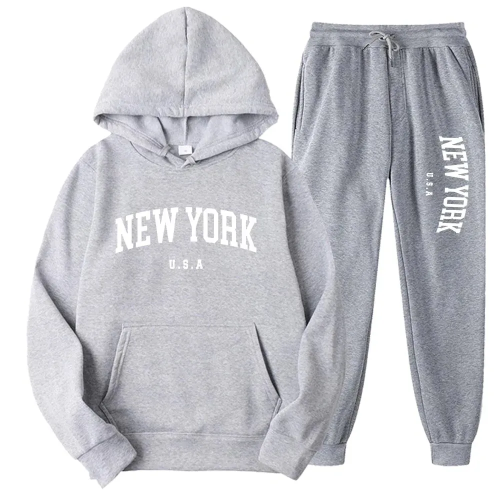 Unisex New York Hoodies Sets