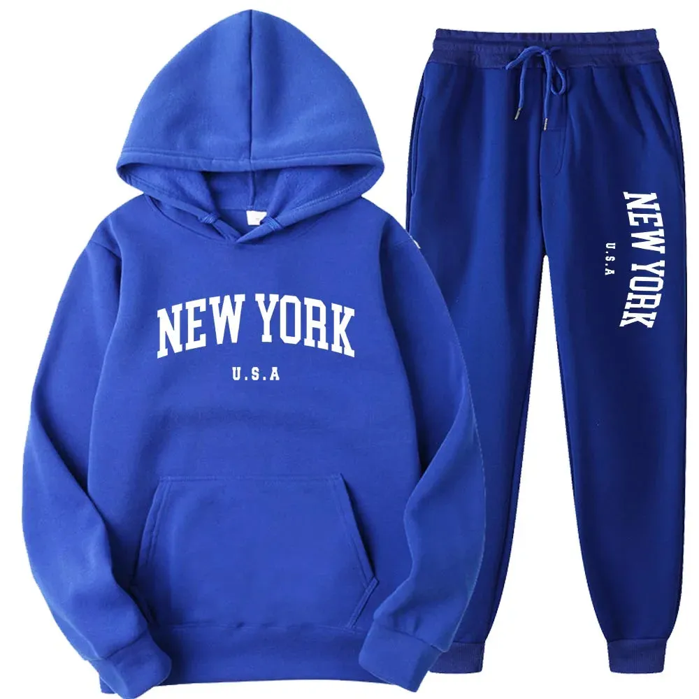 Unisex New York Hoodies Sets