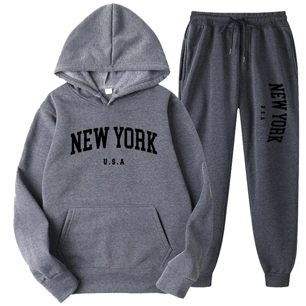 Unisex New York Hoodies Sets