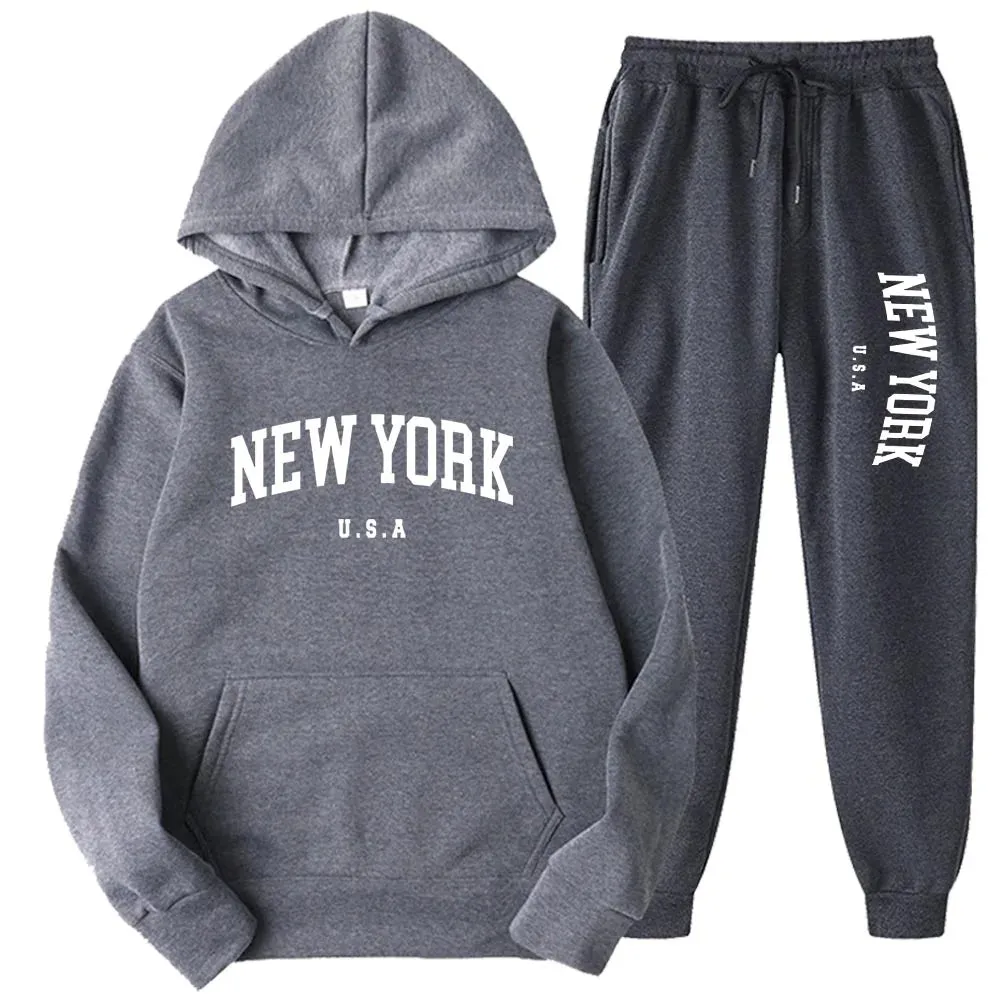 Unisex New York Hoodies Sets