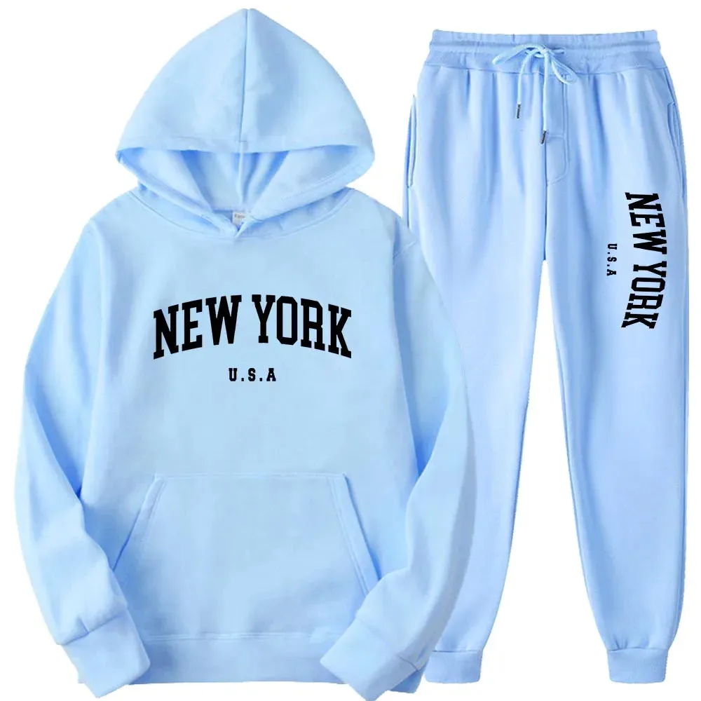 Unisex New York Hoodies Sets