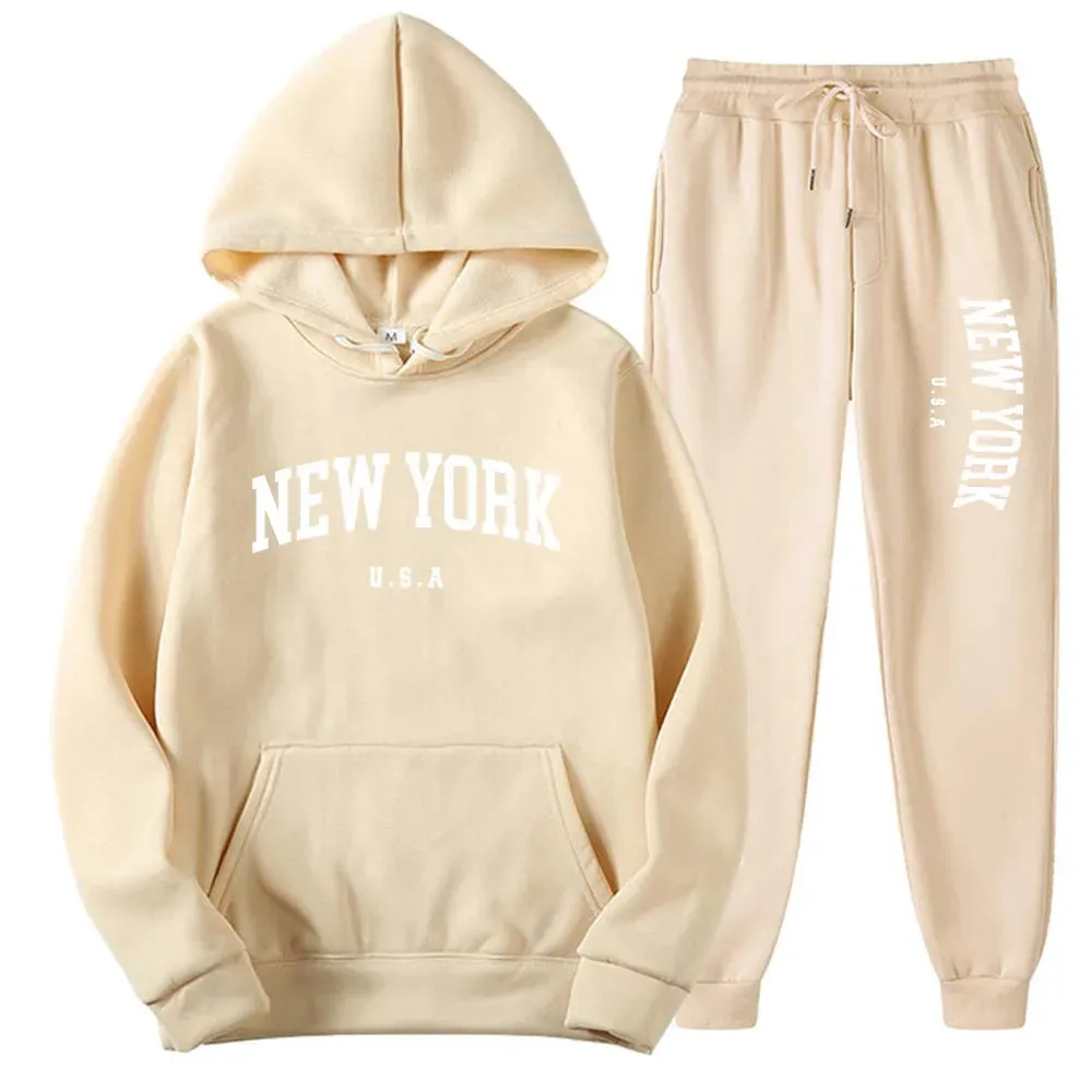 Unisex New York Hoodies Sets