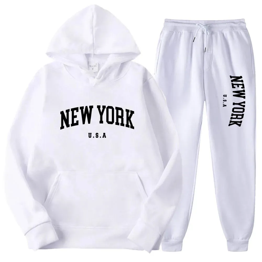 Unisex New York Hoodies Sets