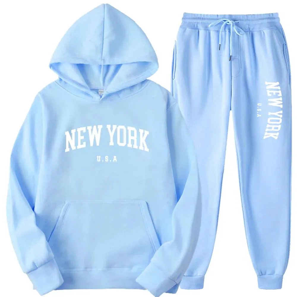 Unisex New York Hoodies Sets