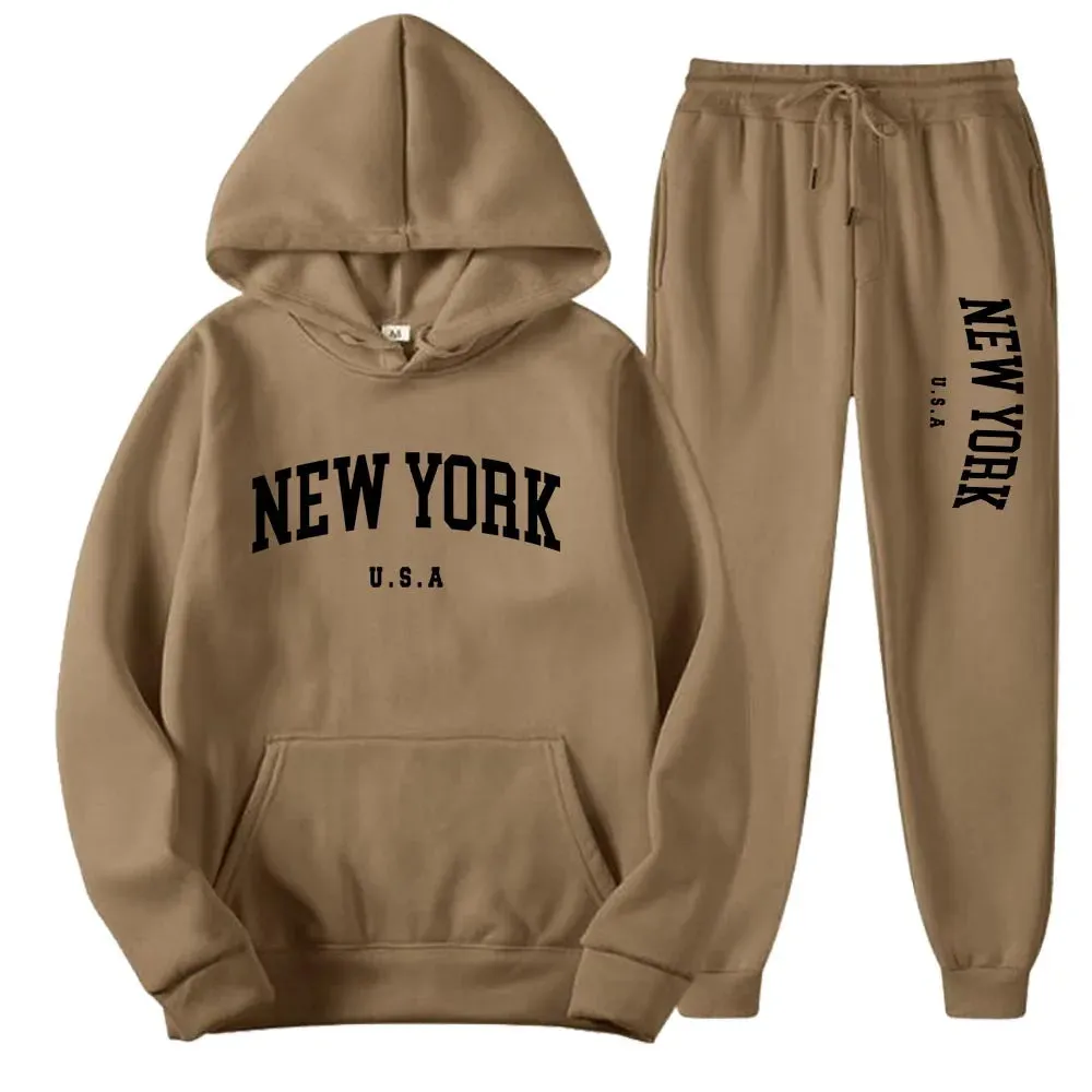 Unisex New York Hoodies Sets
