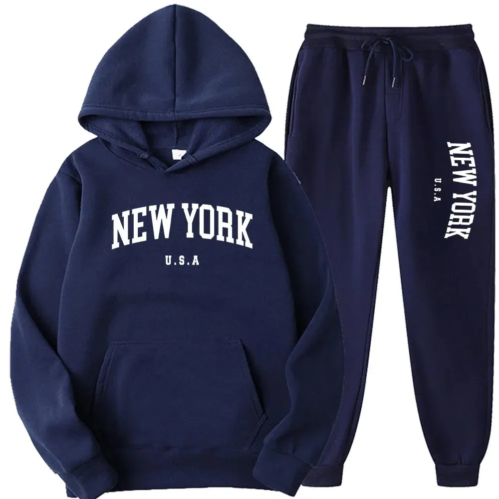 Unisex New York Hoodies Sets