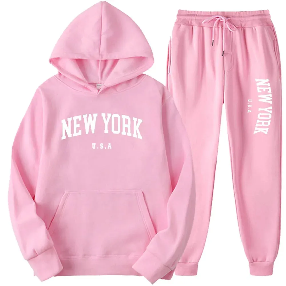 Unisex New York Hoodies Sets