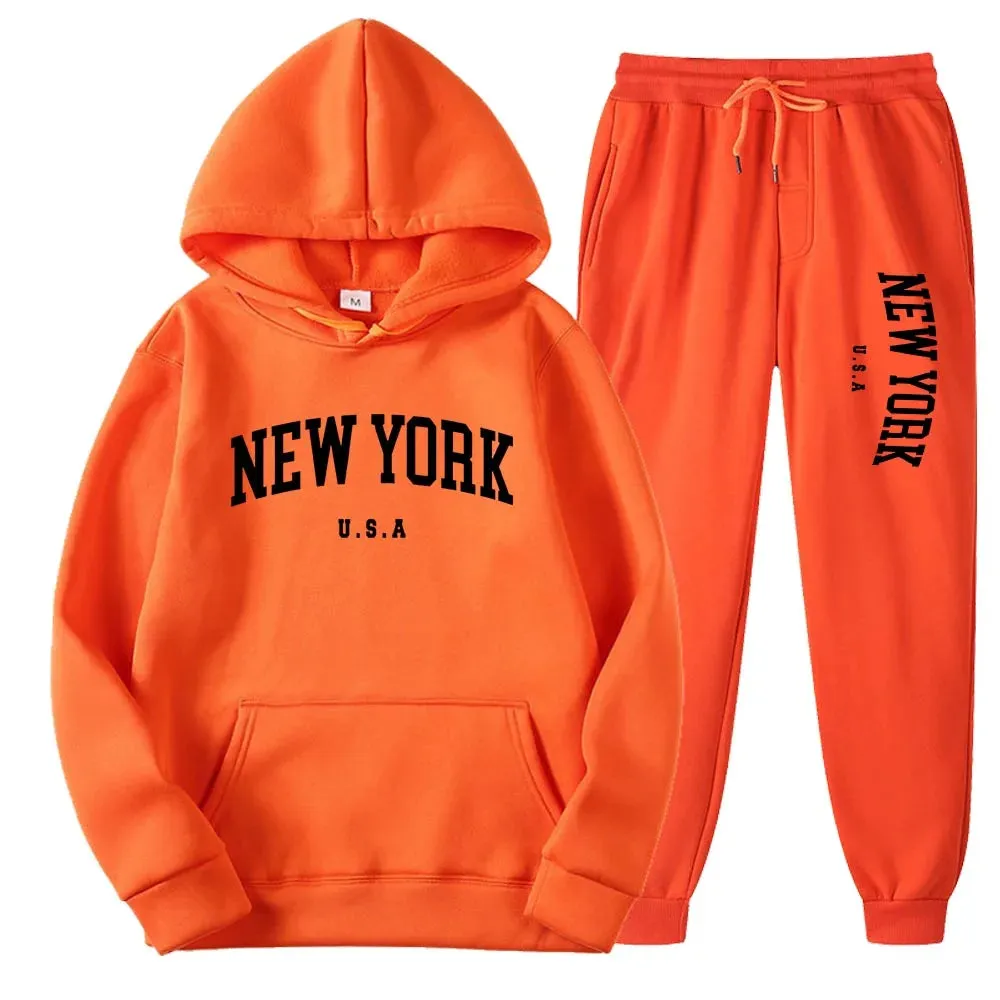 Unisex New York Hoodies Sets