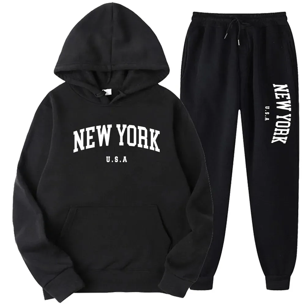 Unisex New York Hoodies Sets