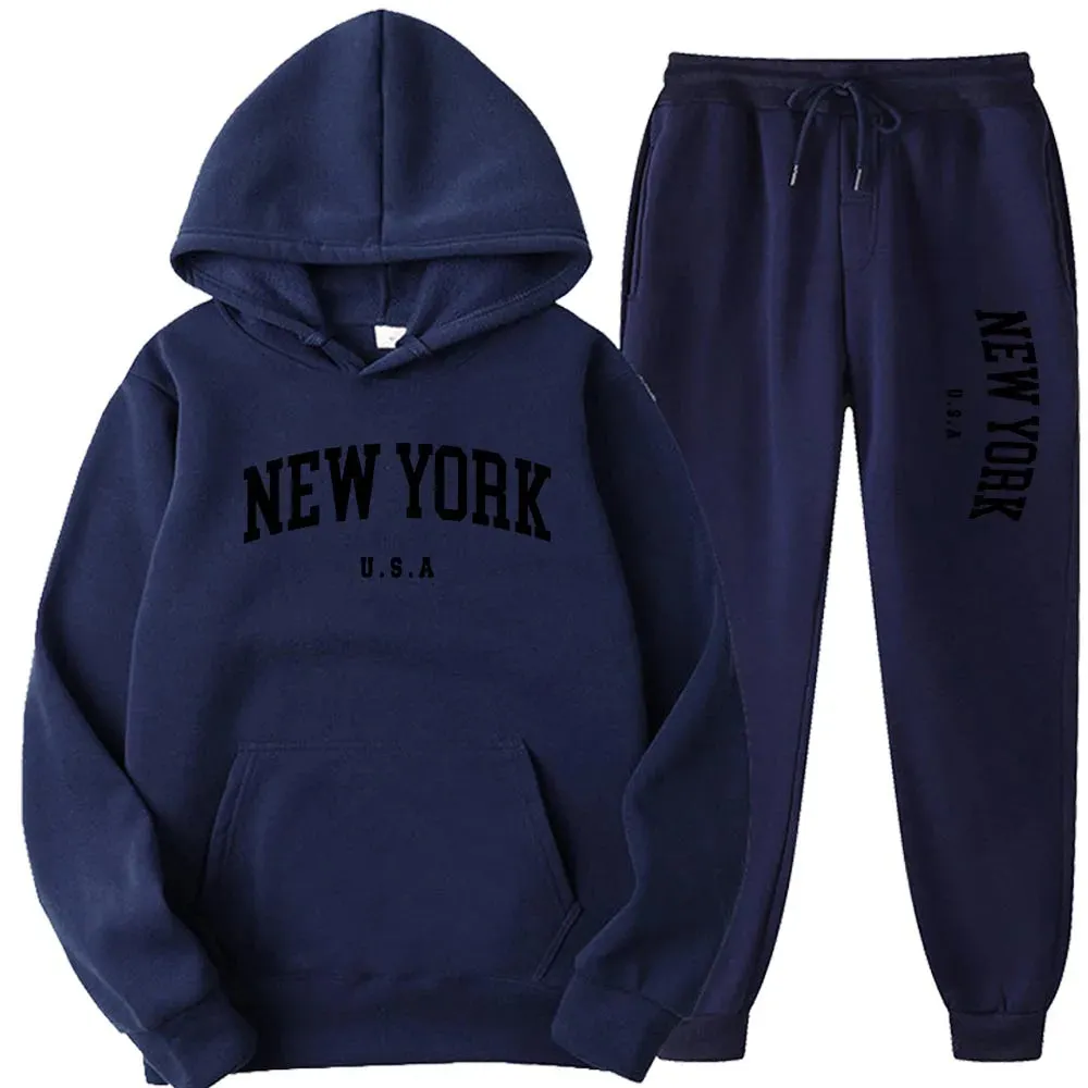Unisex New York Hoodies Sets