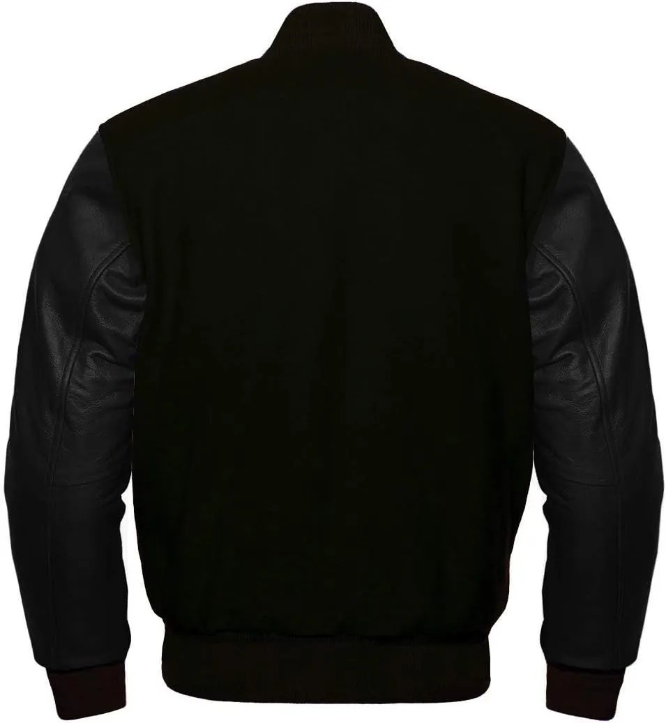 Varsity Jacket Baseball Letterman Jacket Wool and Leather All Color Hoodie & Basketball Jackets