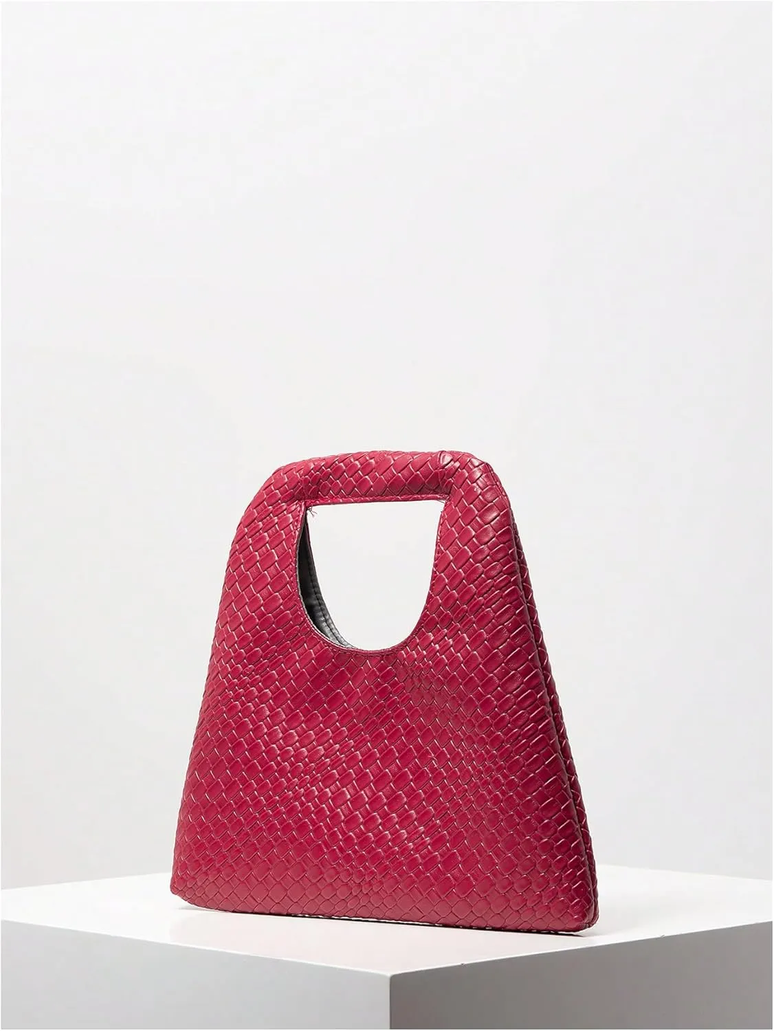 Verdusa Women's Woven Leather Braided Hobo Bag Top Handle Underarm Bag