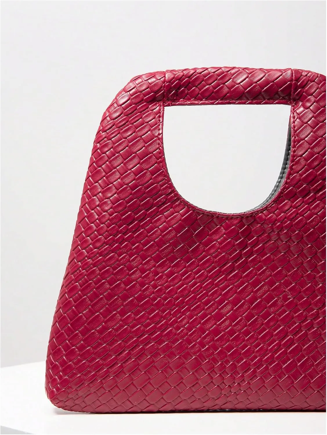 Verdusa Women's Woven Leather Braided Hobo Bag Top Handle Underarm Bag