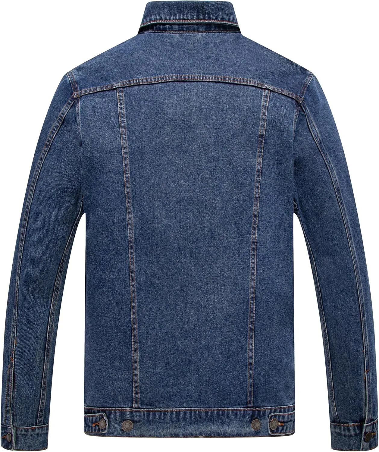 voeeron Denim Jacket Men Durable Comfortable and High Performance Jean Jacket Men