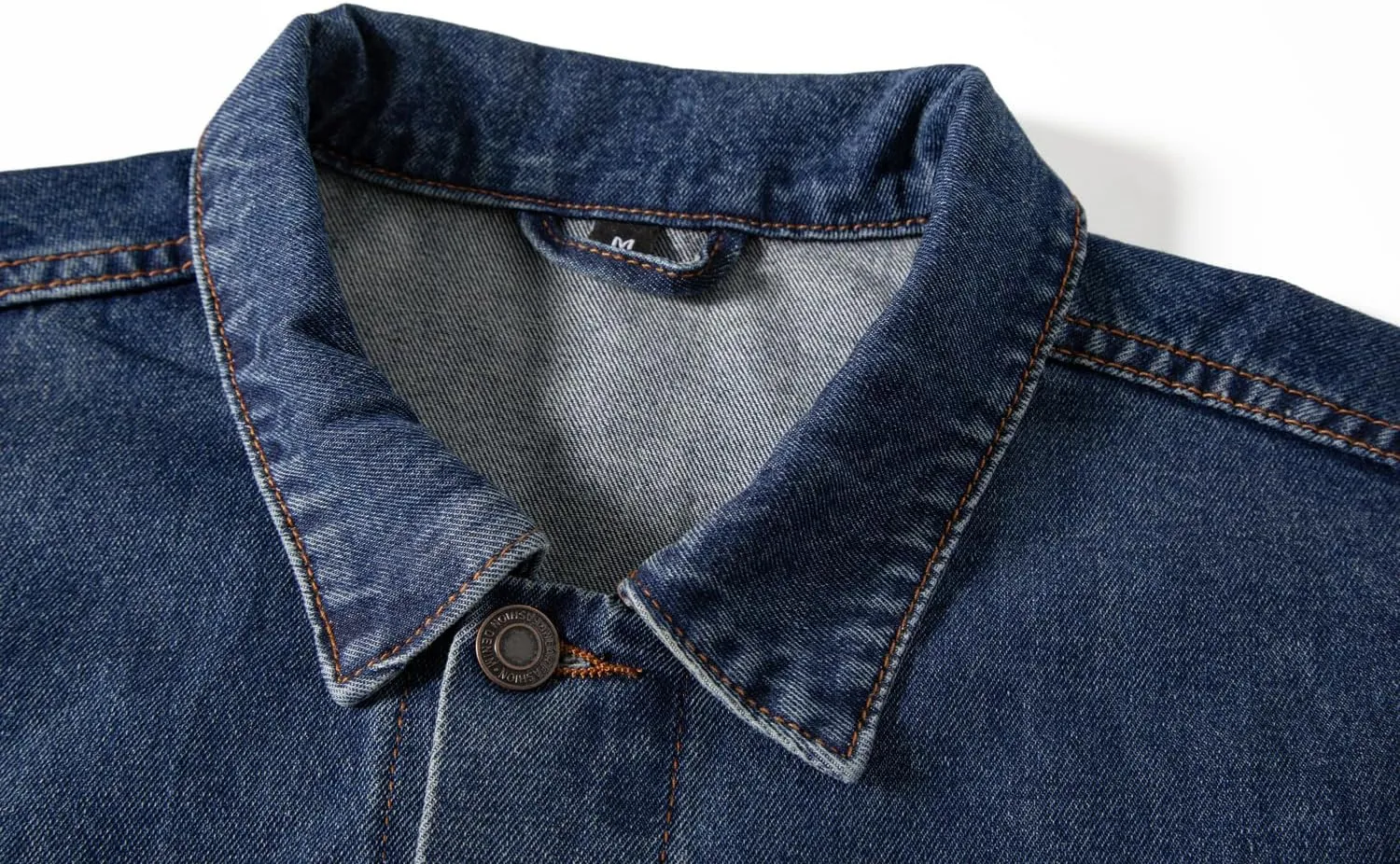voeeron Denim Jacket Men Durable Comfortable and High Performance Jean Jacket Men