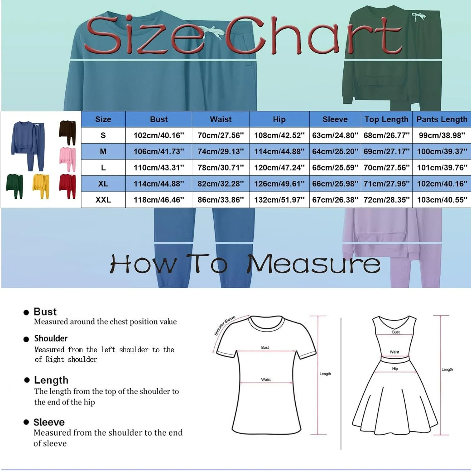 Women 2 Piece Outfits Long Sleeve V Neck Solid Color Sweatsuit Sweatshirt Baggy Fall Fashion Sweatpants Sets