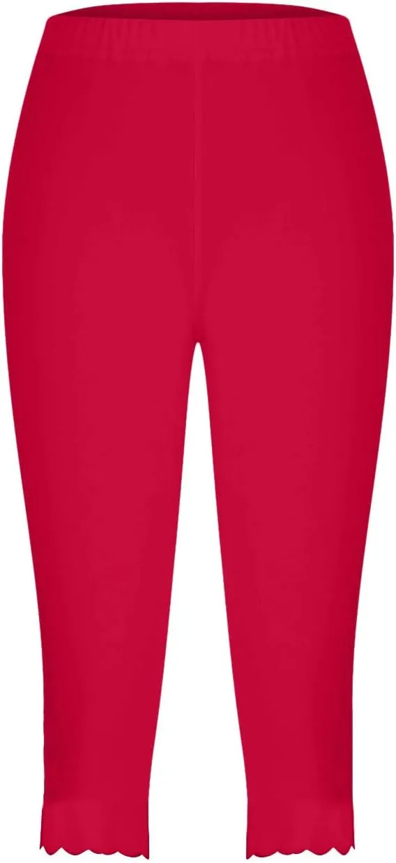 Women Capris Leggings 2024 Summer Causal Cropped Pants Dressy Trendy Knee Length Capri Laides Yoga Clothing