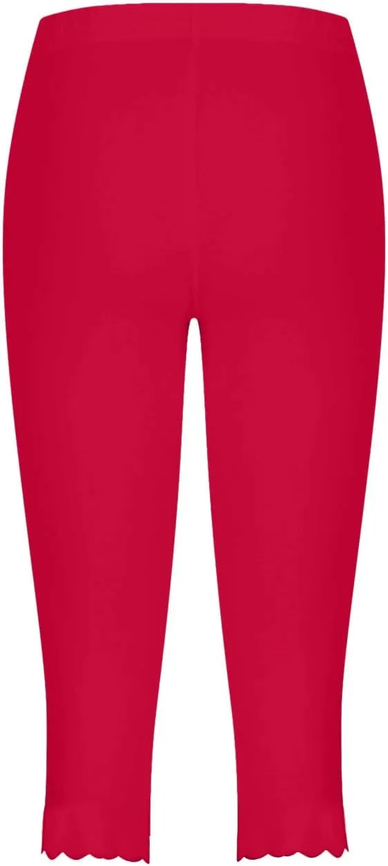 Women Capris Leggings 2024 Summer Causal Cropped Pants Dressy Trendy Knee Length Capri Laides Yoga Clothing