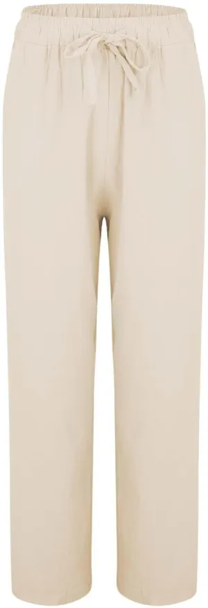 Women Linen Palazzo Pants Wide Leg,High Waist Casual Lounge Pant with Pockets Trendy Plus Size Loose Trousers Pants
