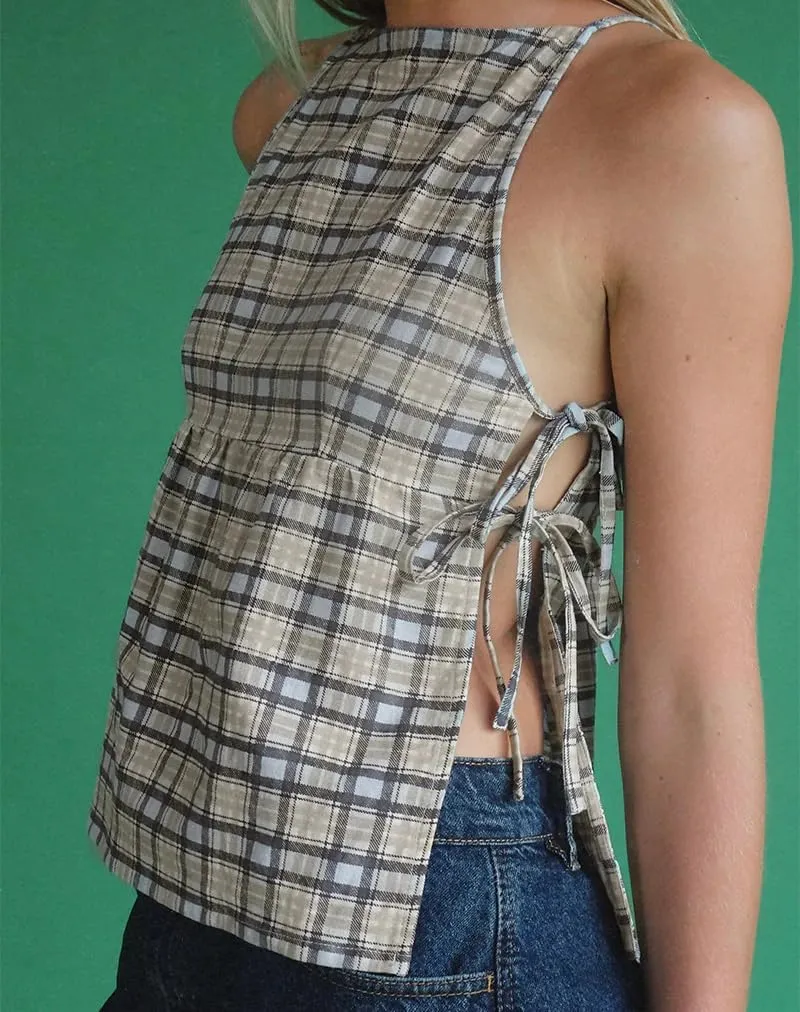 Women Side Tie Tank Top Y2k Floral Embroidery Crop Vest Sleeveless Flower Embroidered Babydoll Blouse