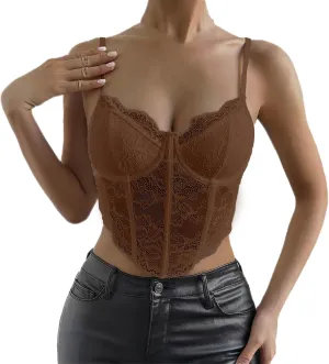 Women Spaghetti Strap Scoop Neck Camisole Adjustable Tank Top T-Shir Basic Undershirts Soft Layering Tops Tank Woman
