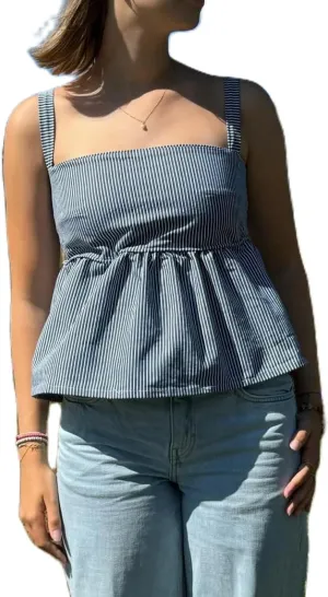 Women Y2k Square Neck Babydoll Crop Tank Top Sleeveless Ruffle Flowy Camisole Open Back Bow Tie Peplum Cami Shirts
