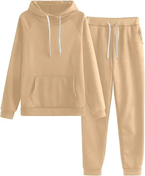 Women's 2024 Fall Two Piece Outfits Long Sleeve V Neck Drawstring Fashion 2 Piece Fashion 2024