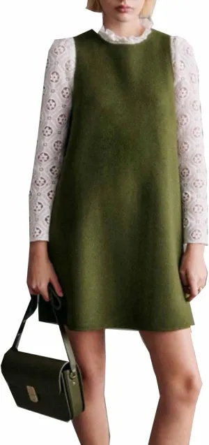 Women's Casual Loose Tank Dress Crew Neck Sleeveless A-Line Pullover Dress