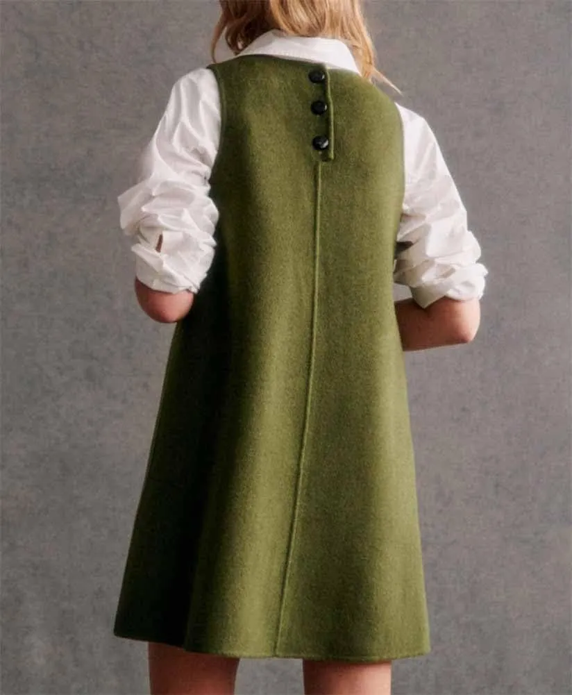 Women's Casual Loose Tank Dress Crew Neck Sleeveless A-Line Pullover Dress