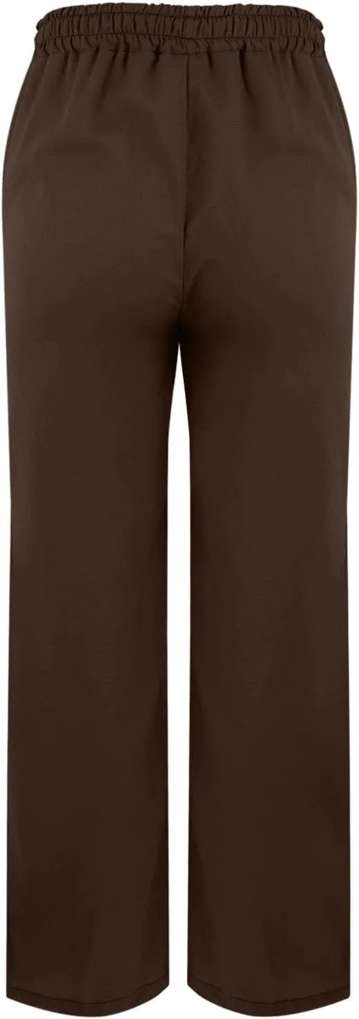 Women's Linen Capri Pants with Drawstring Pants Comfy Gauze Casual Lightweight Loose Trousers Women's Cotton Linen