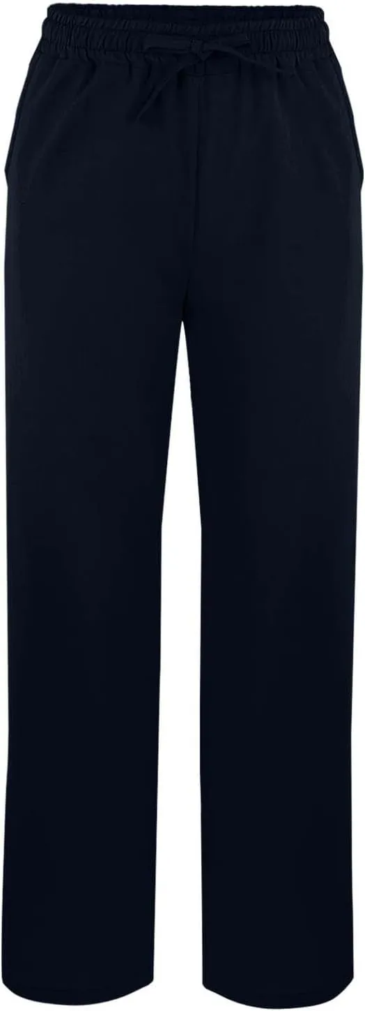 Women's Linen Capri Pants with Drawstring Petite High Waist Elastic Straight Leg Lounge Summer Beachwear Pants