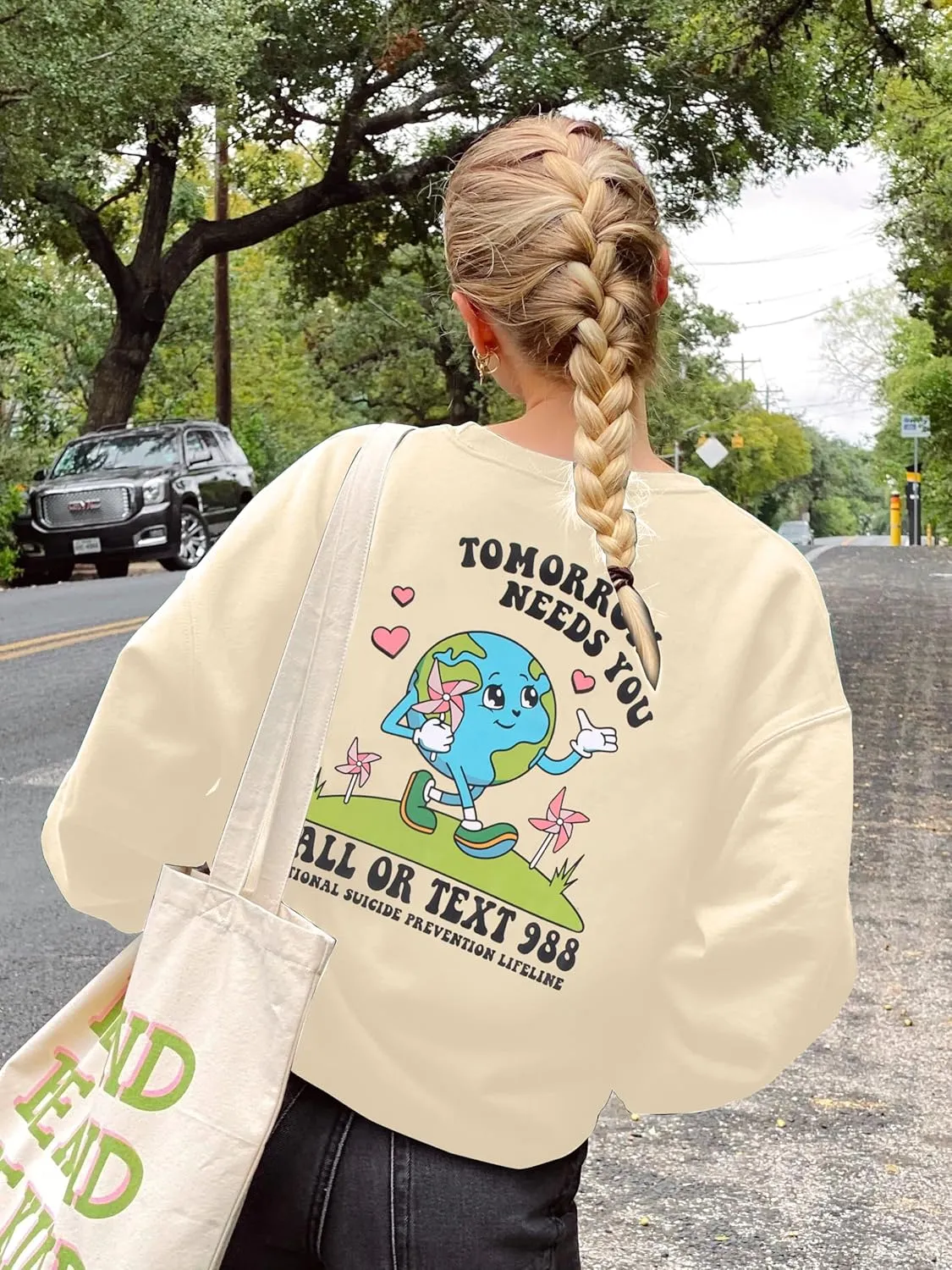 Womens Oversized Sweatshirt Its Fine Im Fine Everything is Fine Sweatshirt Casual Crewneck Long Sleeve Pullover Tops