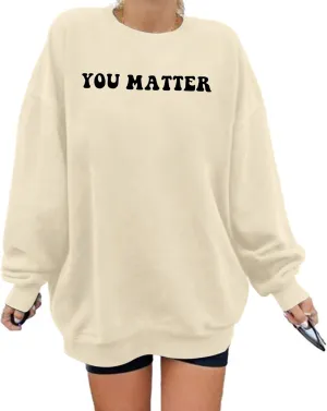 Womens Oversized Sweatshirt Its Fine Im Fine Everything is Fine Sweatshirt Casual Crewneck Long Sleeve Pullover Tops