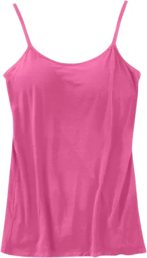 Women's Shelf Bra Camisole Tops Adjustable Spaghetti Strap Built in Bra Cami Tank Tops Relaxed Fit Cotton Undershirts