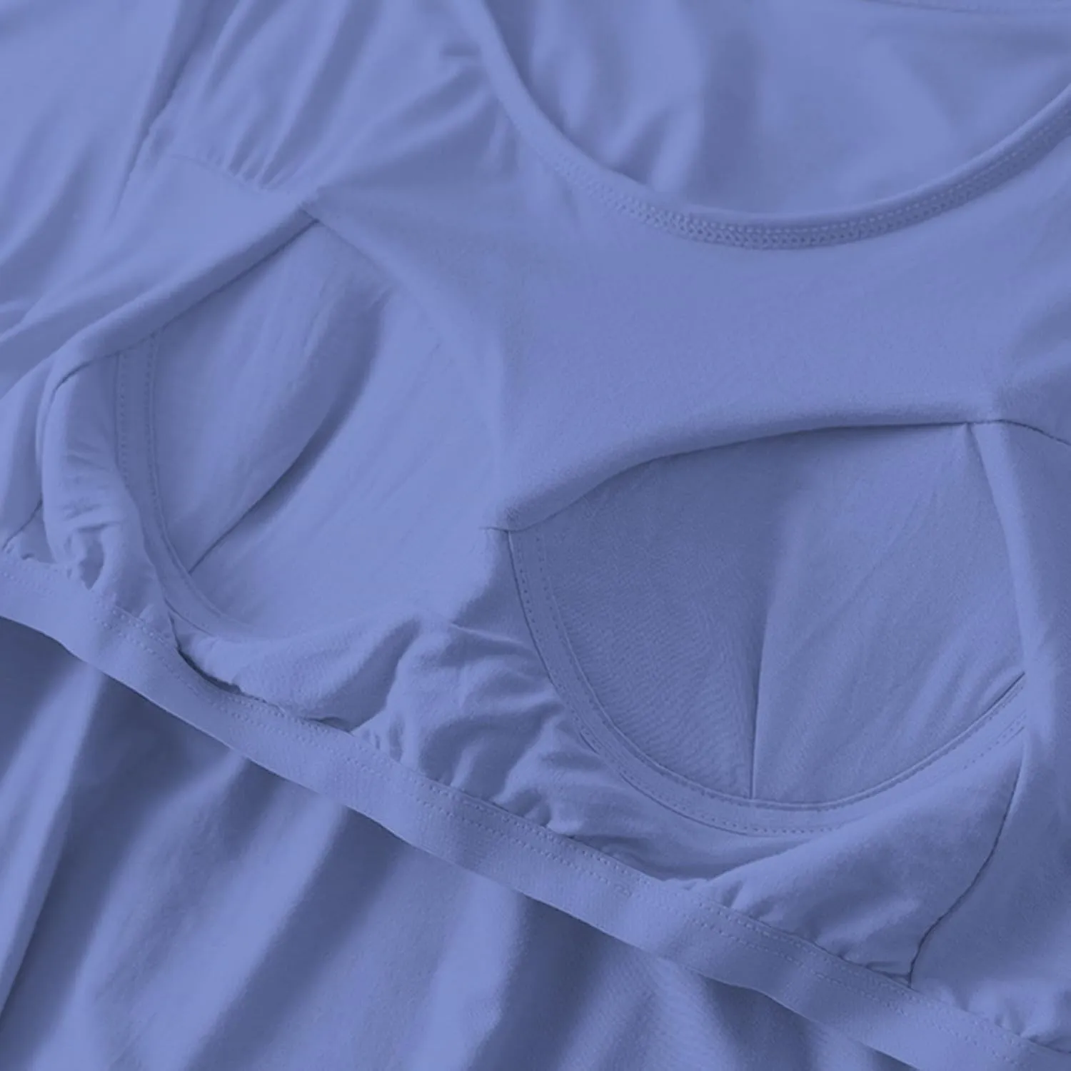 Womens Soft Nightgown Short Sleeve Nightshirt with Built in Bra Solid Sleepwear Comfy Loungewear Pajamas