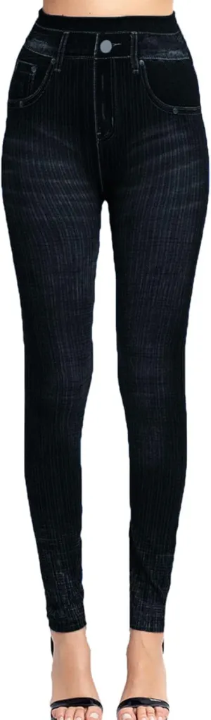 Womens Straight Leg Jeans Flowers Floral Print High Waist Faded Skinny Denim Pants Casual Slim Stretch Pencil Jegging