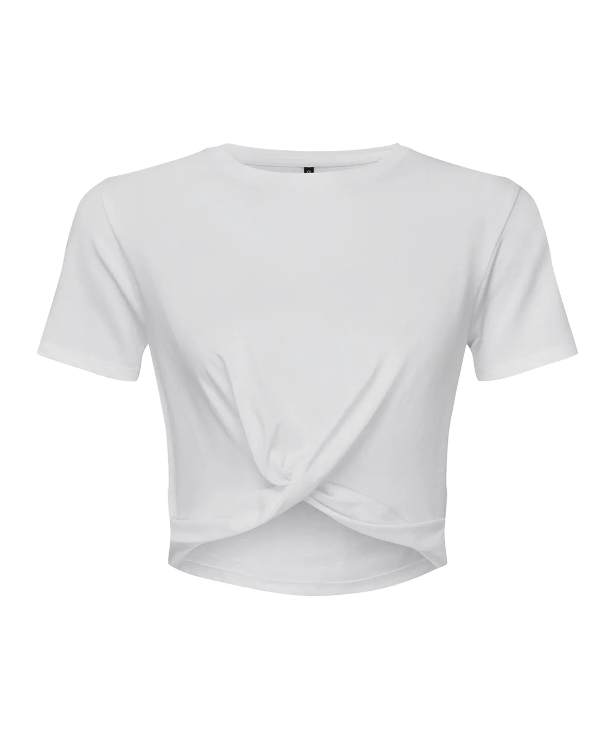 Womens TriDri® twist crop top | White
