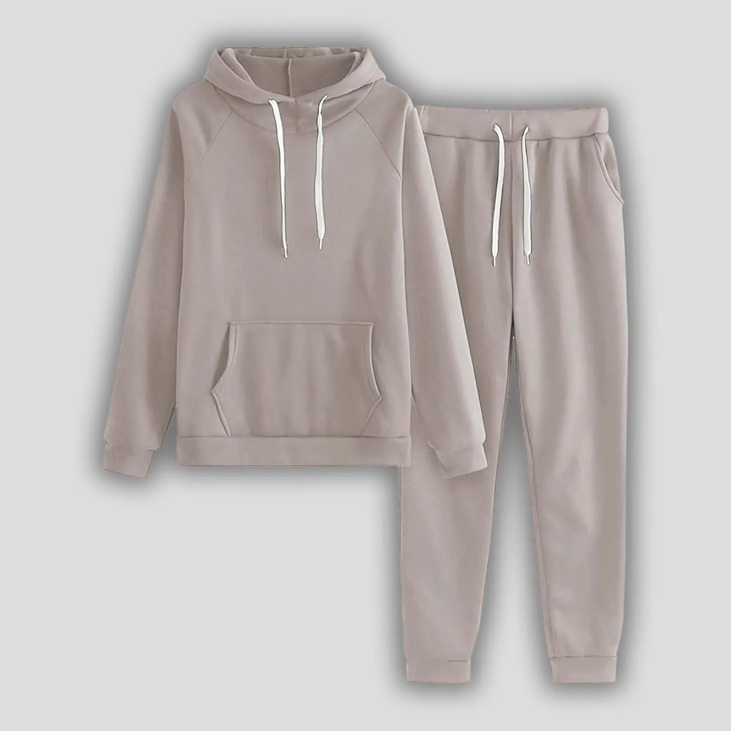 Women's Two Piece Tracksuit Fall Long Sleeve Crewneck Loose Plus Sweatshirt Wide Leg Sweatpant