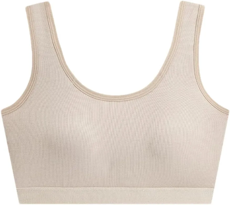 Wvapzxx Bra Tank Top For Women Sleeveless Sexy Casual Crop Camisole Singlet Vest