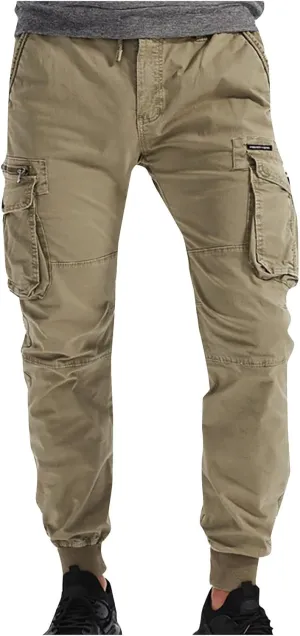 Zeiyignr Tactical Cargo Pants for Men Casual Work Hiking Sweatpants Joggers Outdoor Camping Fishing Trousers with Pockets